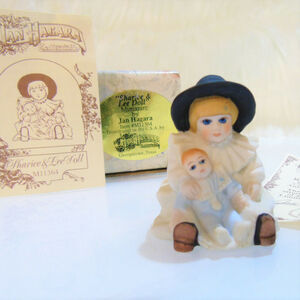 Jan Hagara Sharice & Lee Baby Doll Figurine Mini Porcelain 1.5" Limited New Box